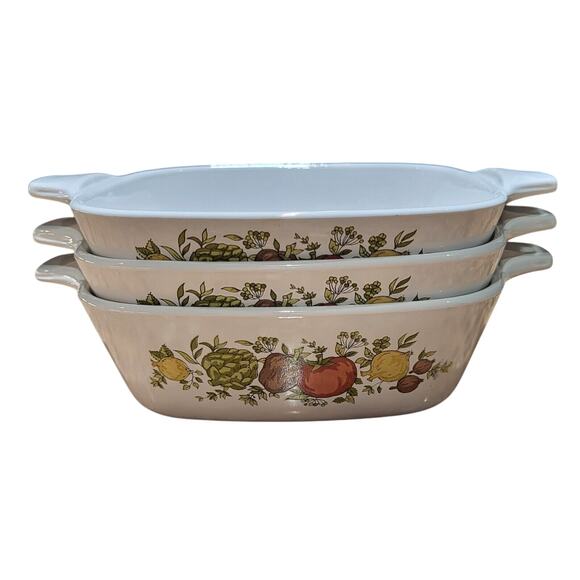 Corningware Other - Corning Ware Spice Of Life Petite Pans P-41-B 1 3/4 Cup (Set Of 3) Vintage